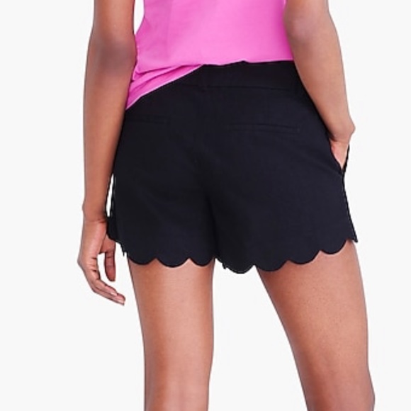 J Crew Scallop-hem Navy Polka Dot Shorts Size 2 - Picture 7 of 7